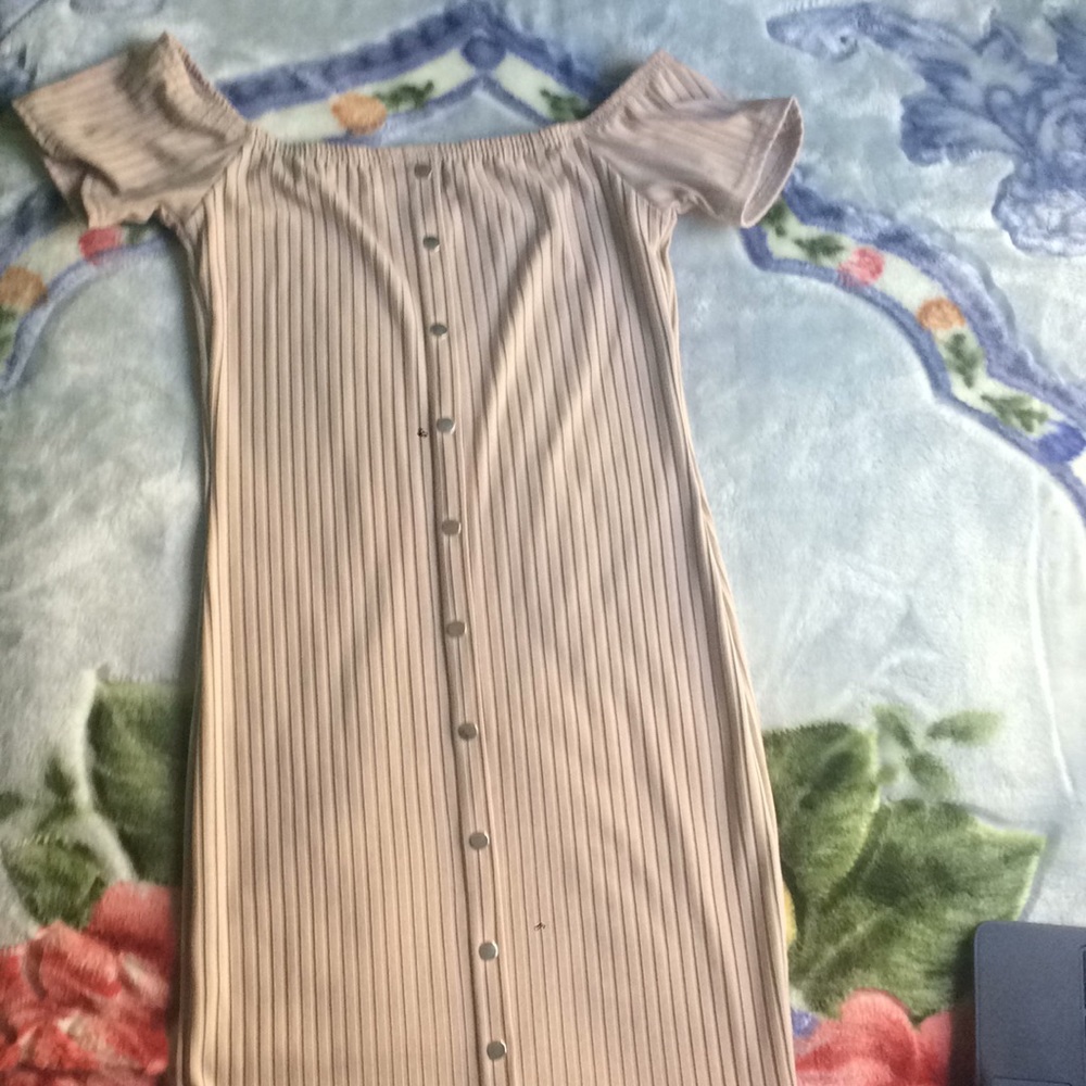 Tan mini dress